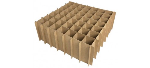 Chipboard Box Dividers 49 Cells for 2 oz (60ml) Boston Round (Pack of 100)